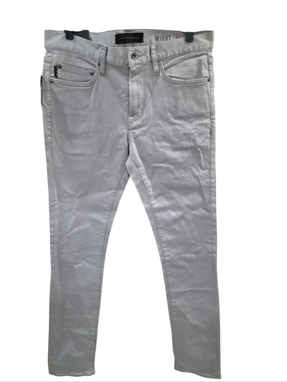 NWT John Varvatos Star USA Wight Skinny Straight Pants 30x32 Grey J315LW1B